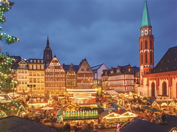 Frankfurt Christmas Market at night