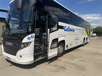 Modern Galloway coach used for day trips, coach holidays and private coach hire in Suffolk